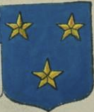  Blason de L’Estoille Armes de L’Estoille : « d’azur à trois étoiles d’or, 2 en chef et 1 en pointe ».
