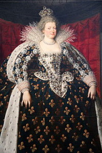 Portrait de Marie de Medicis par Pourbus le Jeune, Louvre, (Wikipédia).