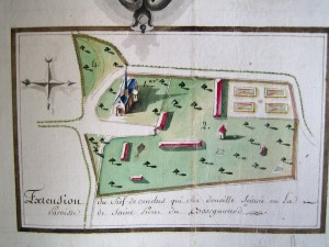 Plan réalisé par Nicolas François du Resnel en 1784. AD27, cote 2PL art 174.