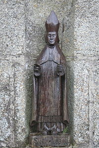 Statue de saint Lubin, (Wikipédia).